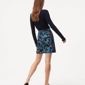 LOFT Forest Bloom Shift Skirt NWOT